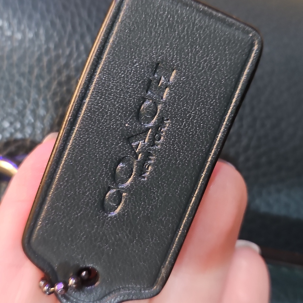 Coach Green Leather Shoulder Bag - Picture 2 of 7